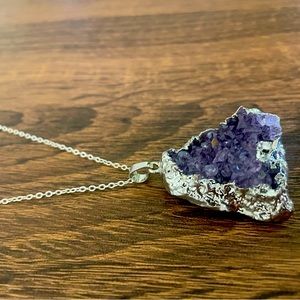 Beautiful, boho amethyst necklace!
